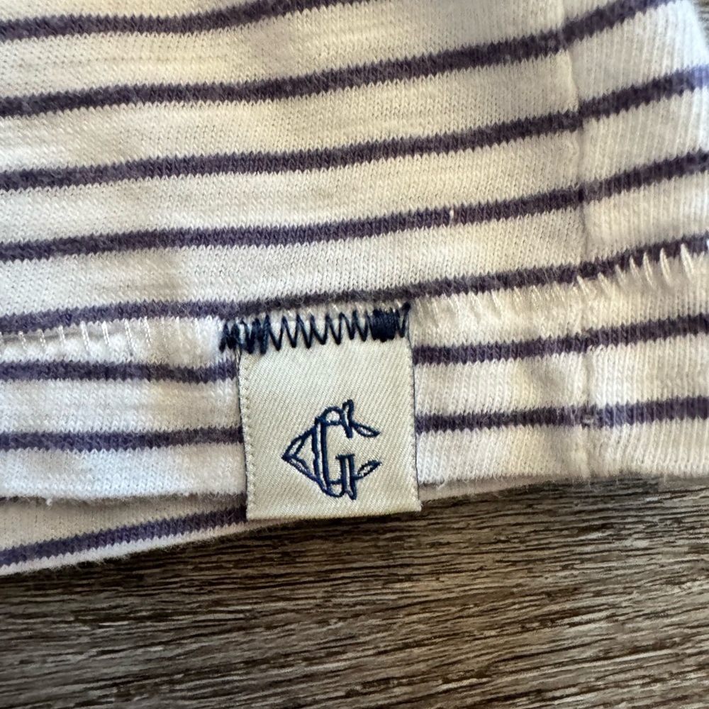 Grayers Men’s Purple and White Striped T-Shirt - Picture 3 of 4